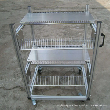 SMT Production Line Stainless Steel Feeder Storage Cart SMT Feeder Trolley